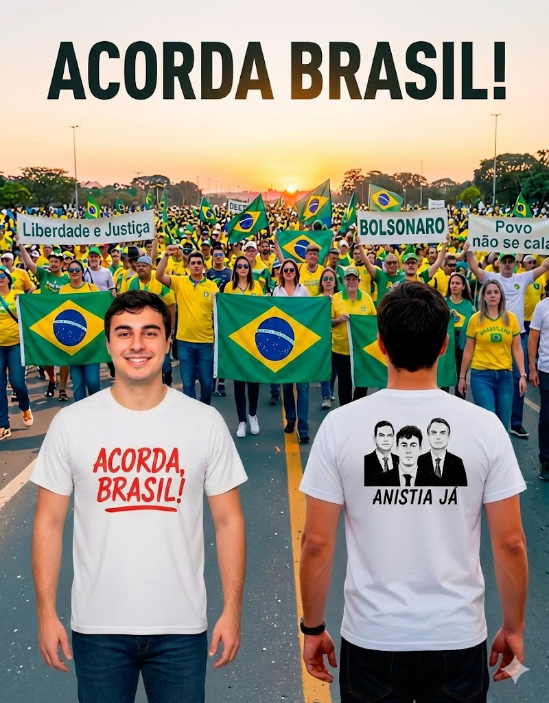 Camiseta Acorda Brasil